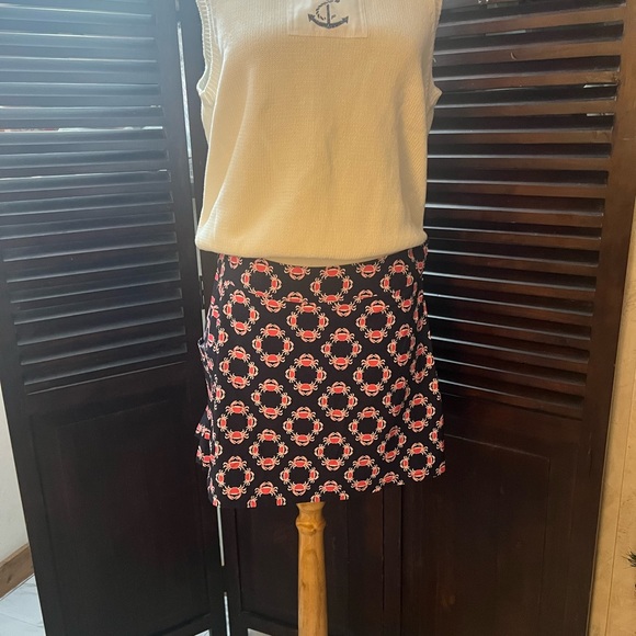 Crown & Ivy Golf Navy Blue/Pink Crab Print Skort ! - Picture 14 of 14